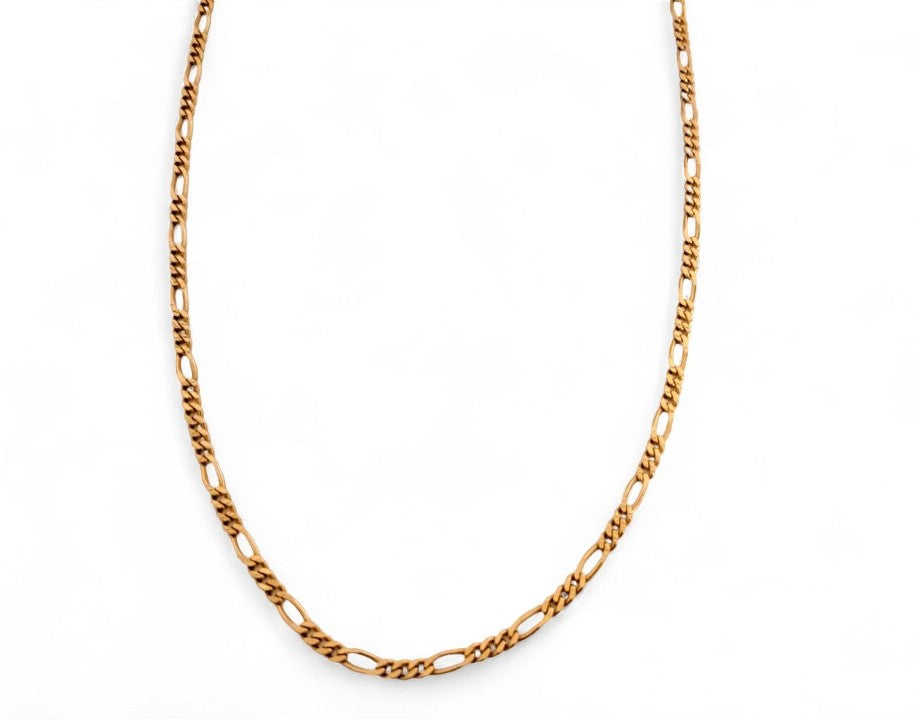 3.5mm 10K Yellow Gold Figaro Chain - 20" - Tinamel Jewellery