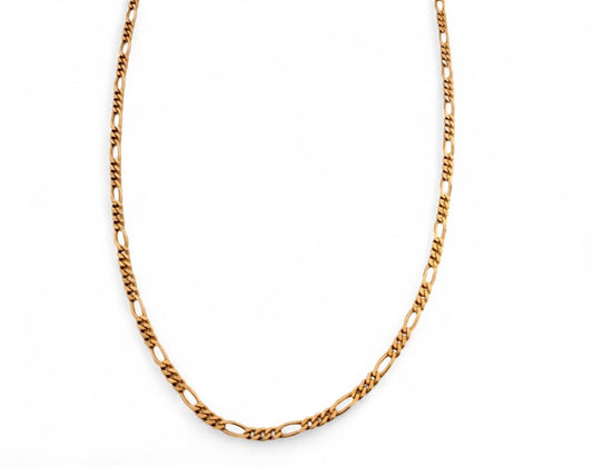 3.5mm 10K Yellow Gold Figaro Chain - 20" - Tinamel Jewellery