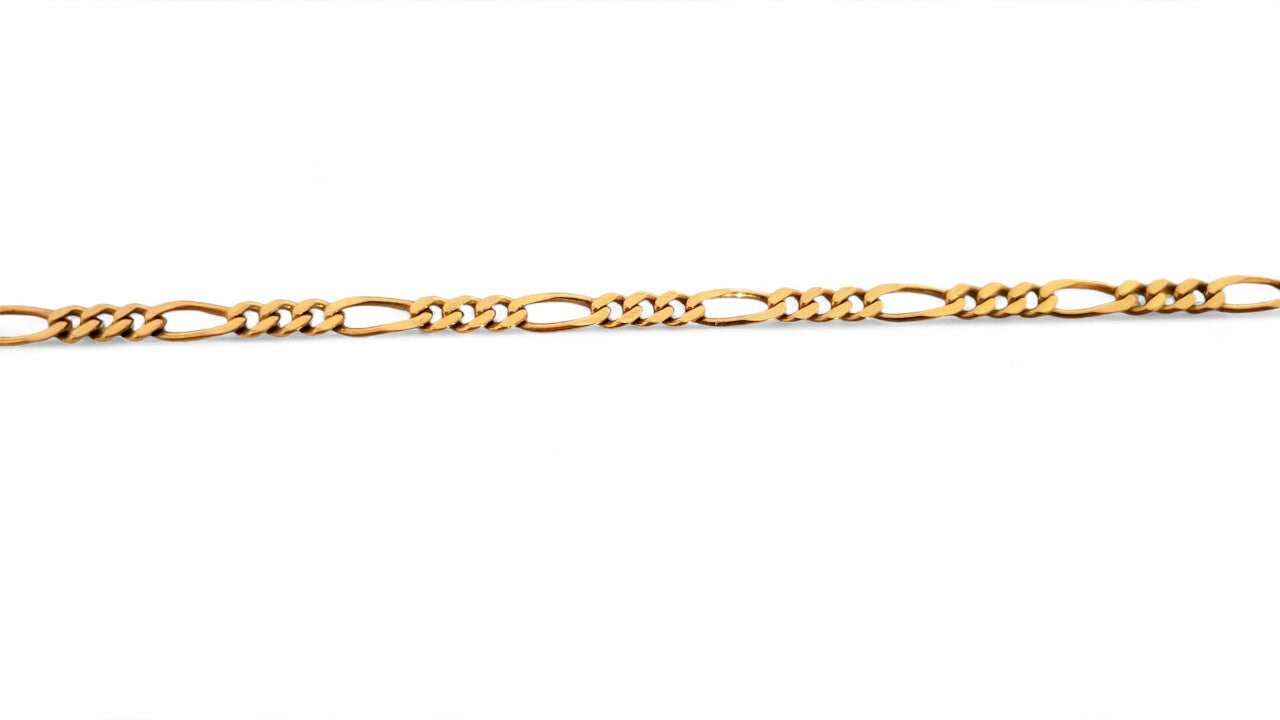 3.5mm 10K Yellow Gold Figaro Chain - 20" - Tinamel Jewellery