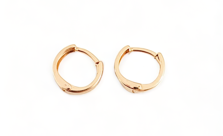 10K Yellow Gold Mini Hoops - Tinamel Jewellery