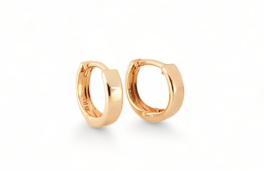 10K Yellow Gold Mini Hoops - Tinamel Jewellery