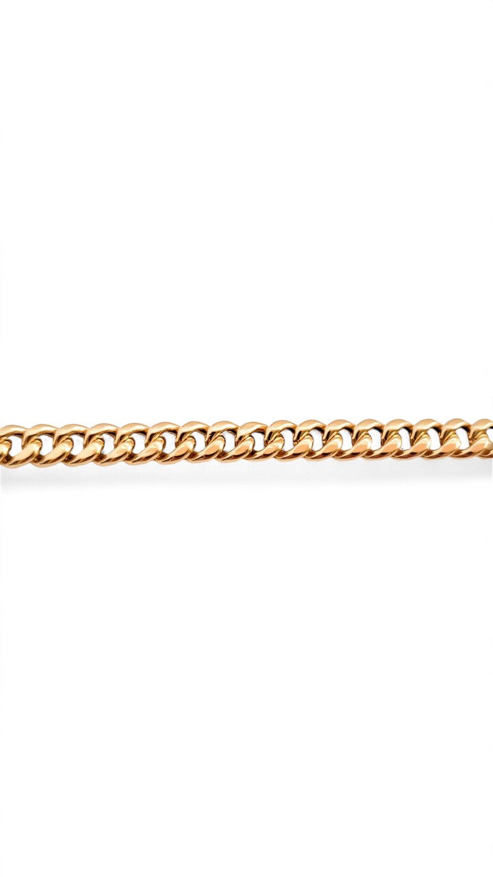 10K Yellow Gold Miami Cuban Link Chain - 22" - Tinamel Jewellery