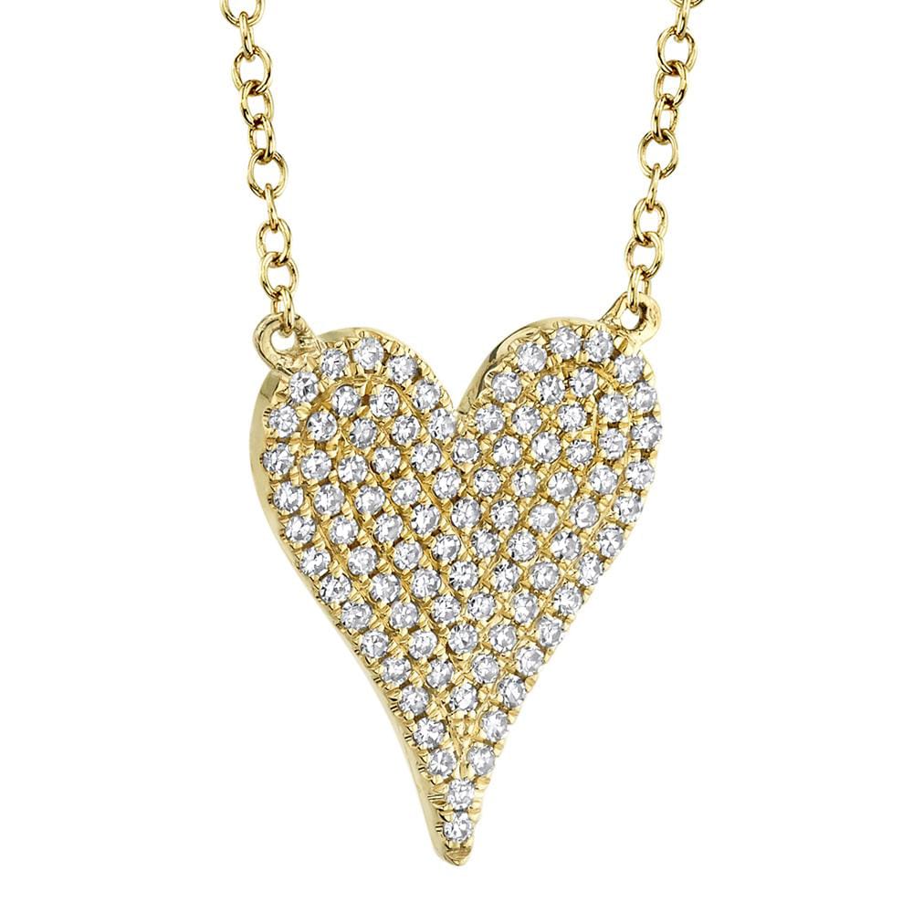 Diamond Heart Necklace - Tinamel Jewellery