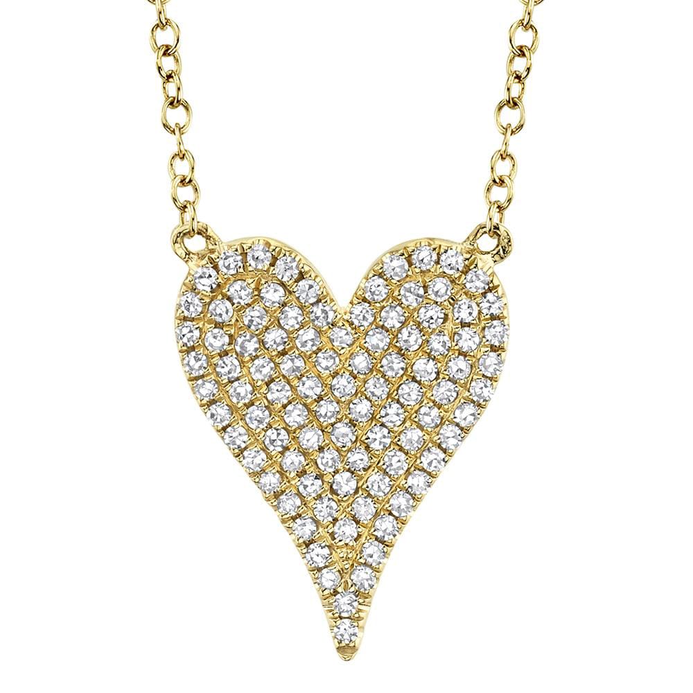 Diamond Heart Necklace - Tinamel Jewellery