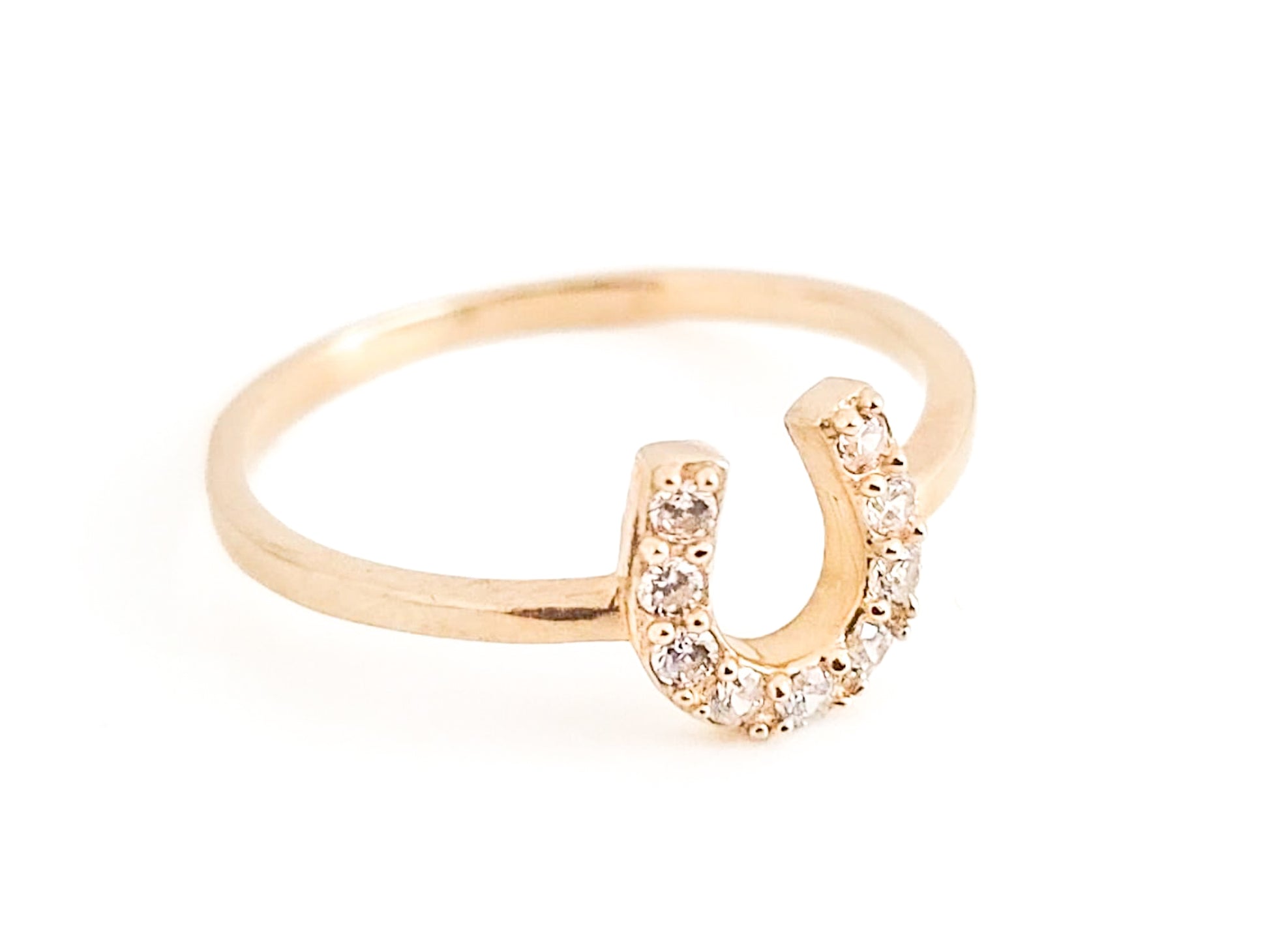 10k Yellow Gold Horseshoe Ring - Tinamel Jewellery